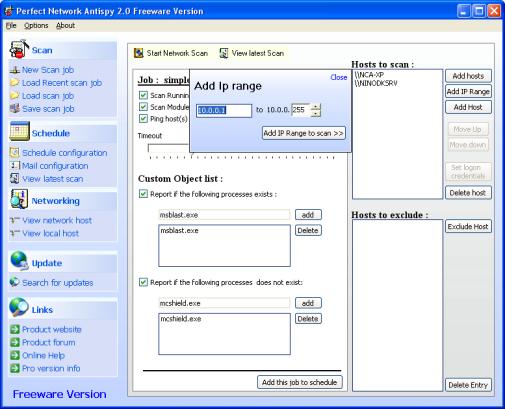 Perfect Network Antispy software